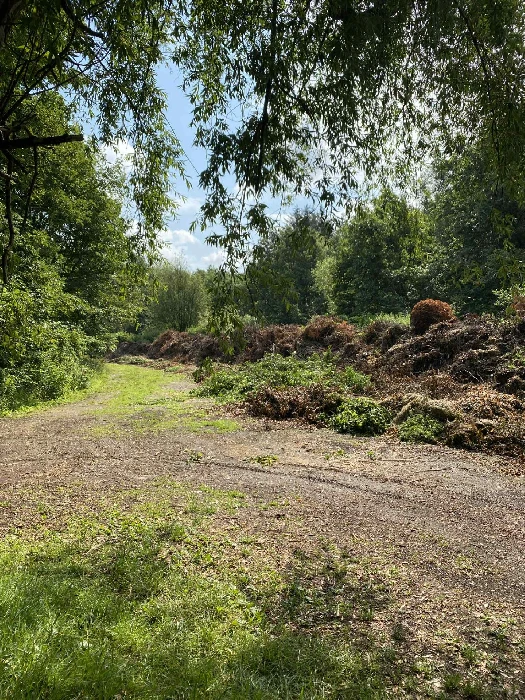 Bunken til haveaffald i Lunden